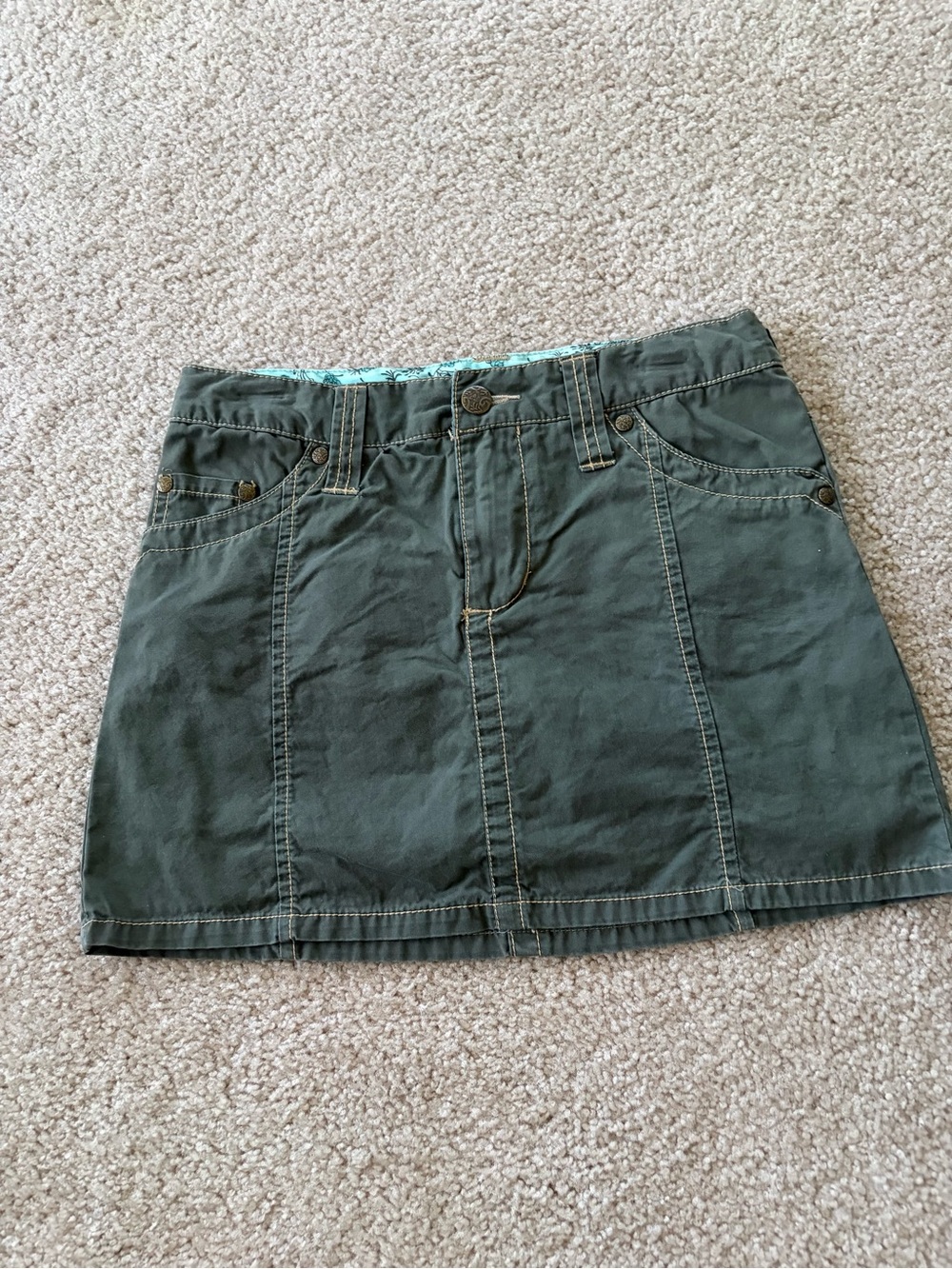 Girls olive green skort